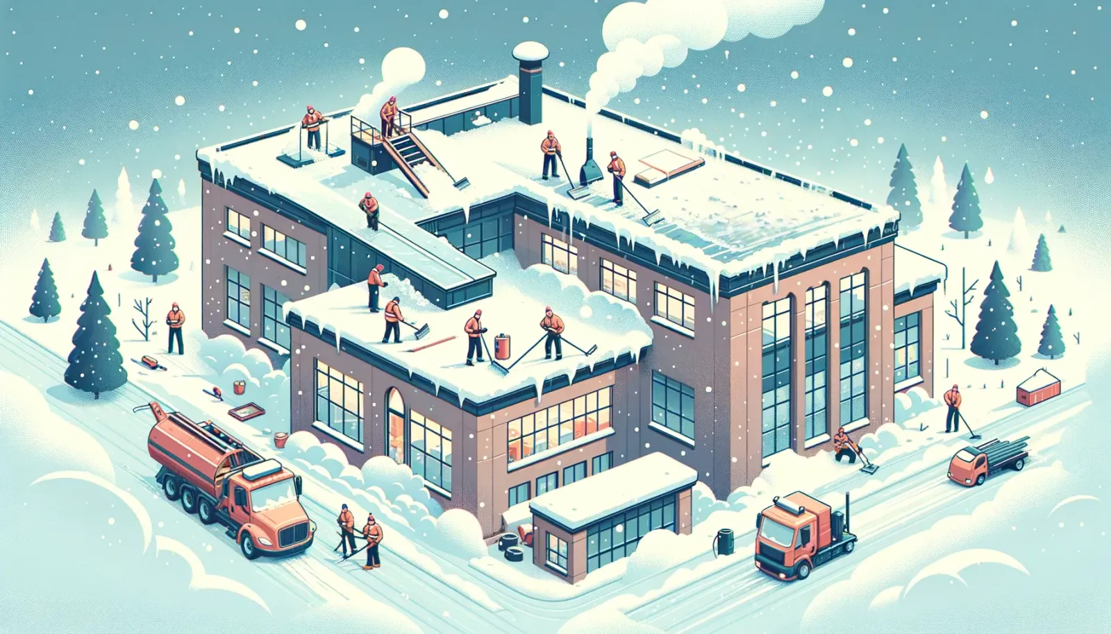 Flat roof snow removal: Why choosing experts can save your roof and your wallet
